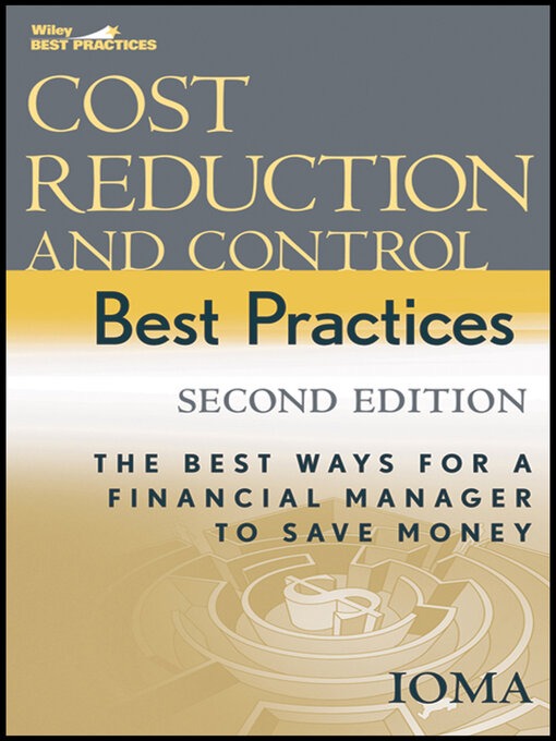 Cover image for Cost Reduction and Control Best Practices